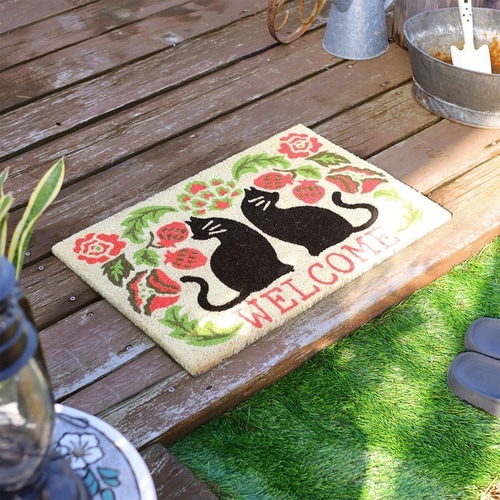 玄関マット 屋外 泥落とし ニャーベスク