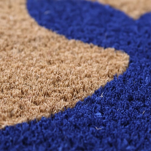 玄関マット 屋外兼用 コイヤー クジラ×2