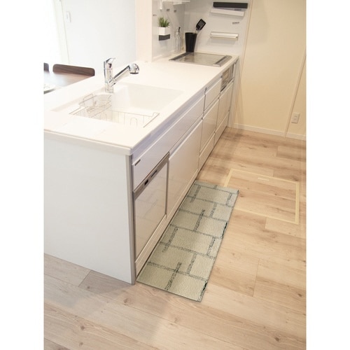 キッチンマット アイボリー×2