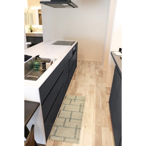 キッチンマット アイボリー×2