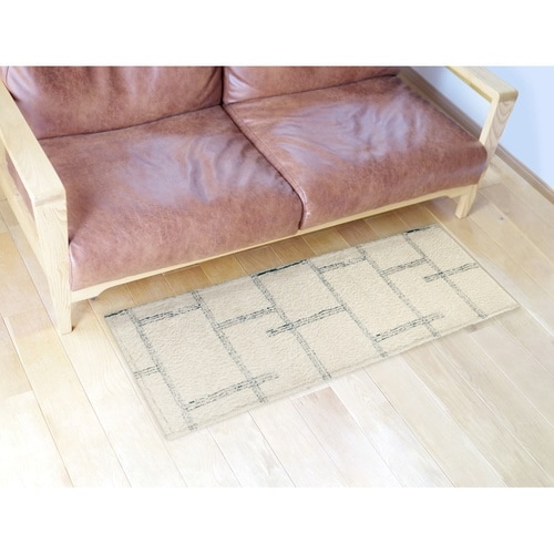 キッチンマット アイボリー×2