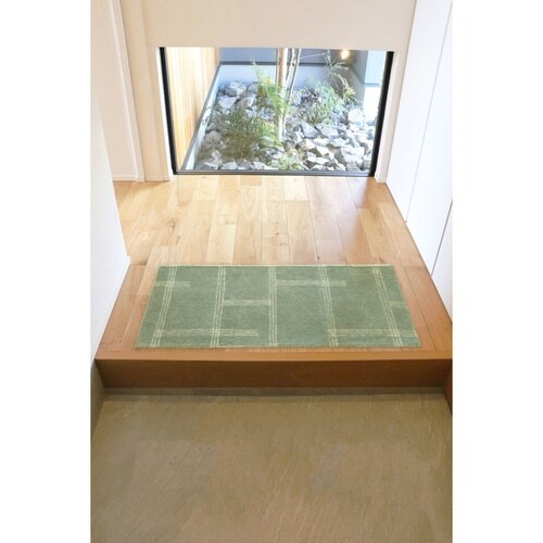 キッチンマット グリーン×2