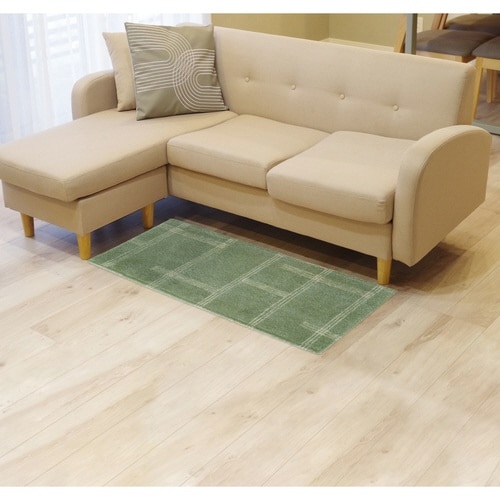 キッチンマット グリーン×2