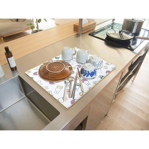 水切りマット 吸水水切りマット ミッフィー70周年