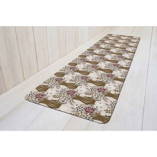 キッチンマットモノグサPVCローズフレンド×2