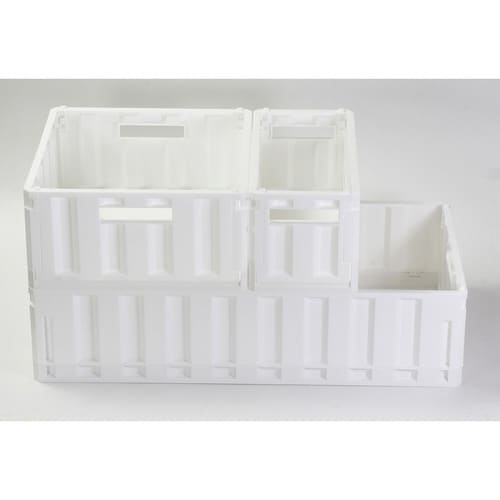 キッチン小物入れスキット折りたたみ式コンテナ×2