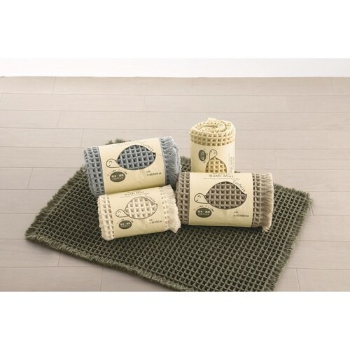 バスマット トータス2 35×50cm イエロー