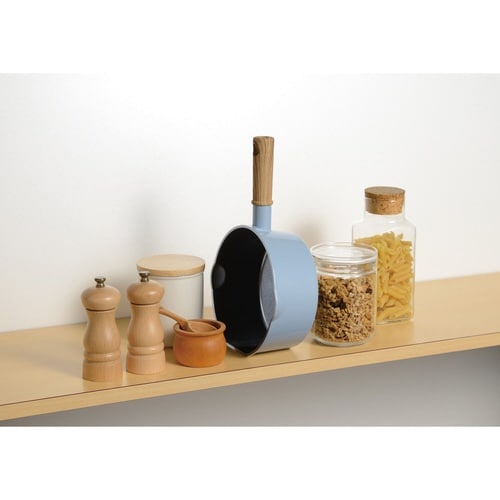 フライパン 18cm IH対応 サックスブルー