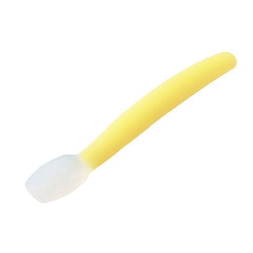 モグモグソフトスプーン シリコーンゴム製 イエロー