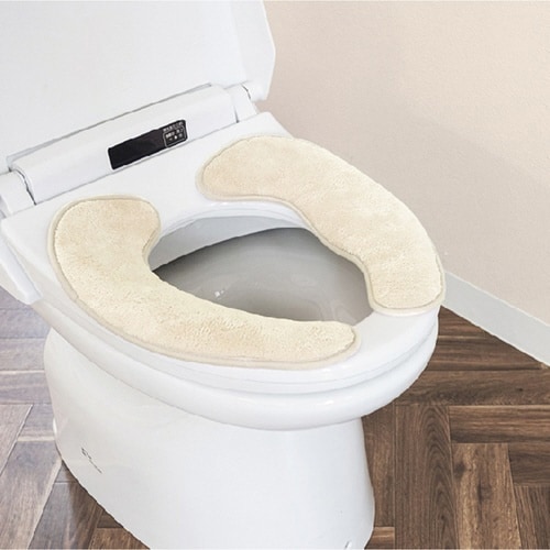 吸着便座シートらくらく便座クッションベージュ×2