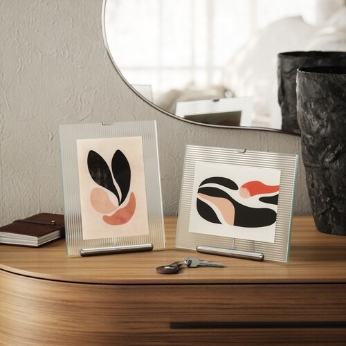 Umbra フルート フォトフレーム シルバー