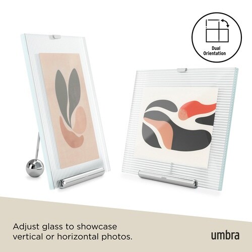 Umbra フルート フォトフレーム シルバー
