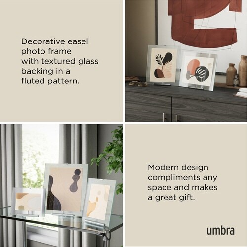 Umbra フルート フォトフレーム シルバー