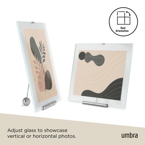 Umbra フルート フォトフレーム シルバー