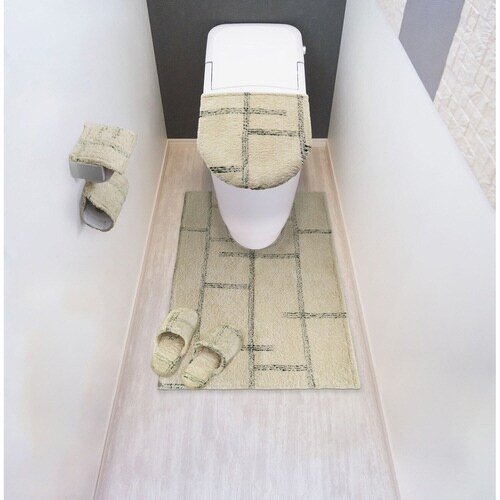 耳長超ロングトイレマット kieto アイボリー