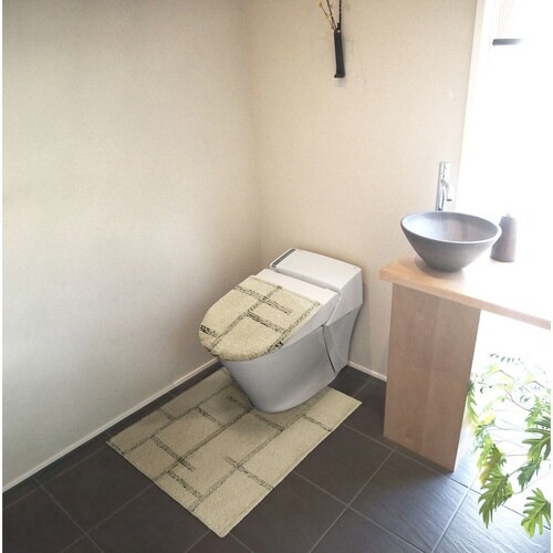 耳長超ロングトイレマット kieto アイボリー