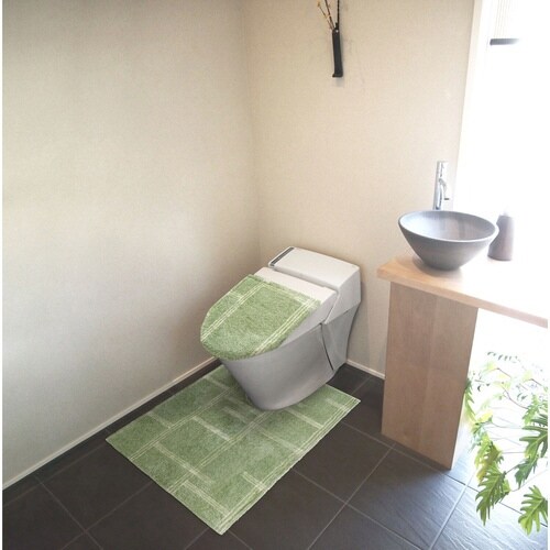耳長超ロングトイレマット kieto グリーン