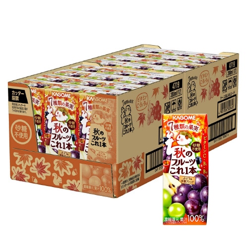 秋のフルーツこれ一本ぶどう&洋梨200ml×24