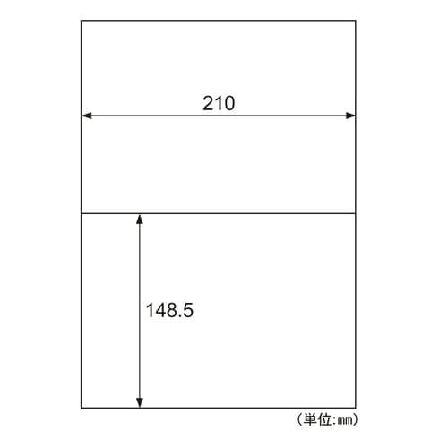 エコノミーラベル A4 2面 100枚
