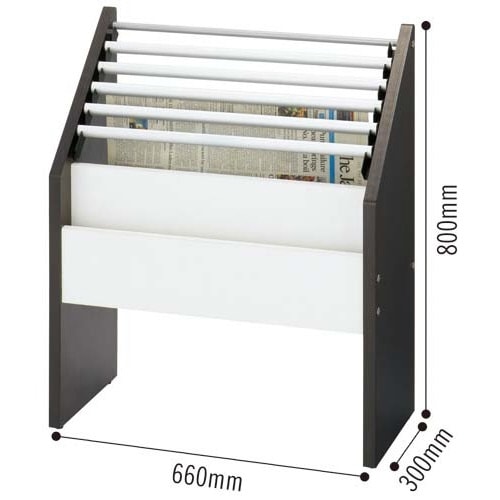 木製新聞掛け ダーク2 スナップタイプ