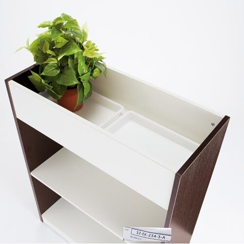 木製プランターシェルフ ダーク2