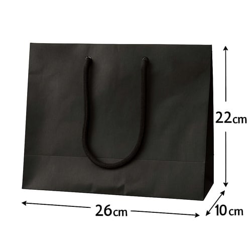 手提げ紙袋 ブラック26×10×22