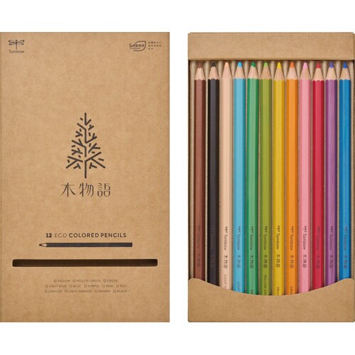 紙箱入り色鉛筆 木物語 12色×5