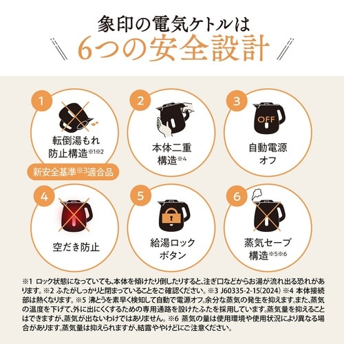 電気ケトルCK−VB15−BM