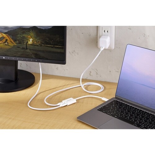 USB−C 変換アダプタ 100W ホワイト