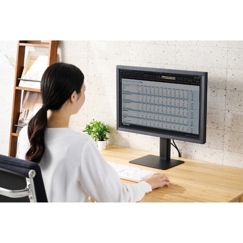 モニター台 スタンド 無段階調整 ブラック