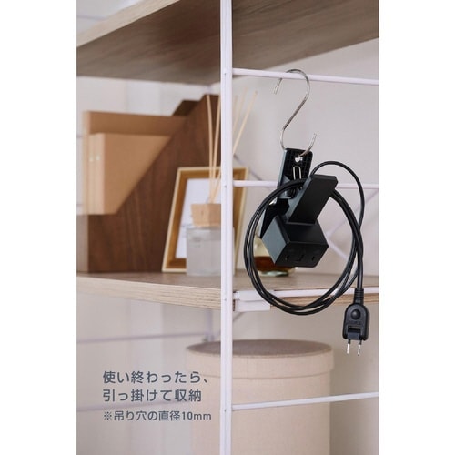 AC充電器 クリップ型 C×2 A×1 ブラック