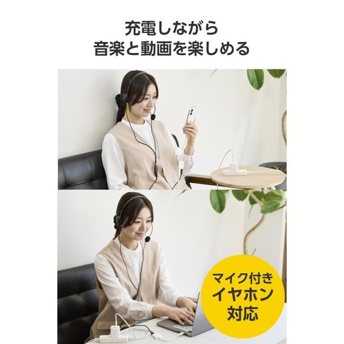 USB−C 変換アダプタ 100W ホワイト