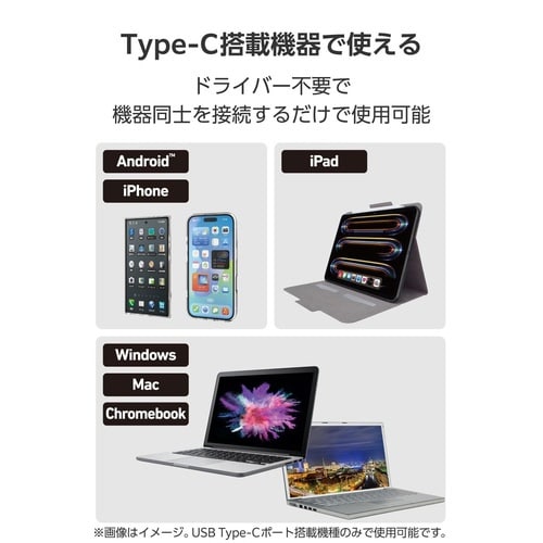 USB−C HDMI 変換アダプタ シルバー