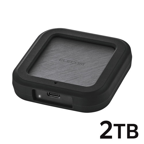外付けSSD 2TB USB4 耐衝撃 ブラック