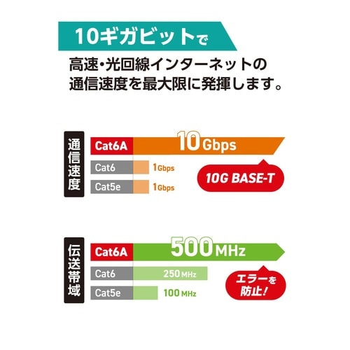 LANケーブル 延長コネクタ Cat6A シルバー