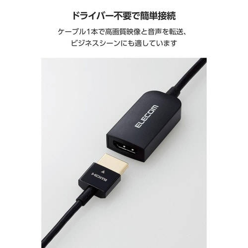 USB−C HDMI 変換アダプタ 映像 ブラック