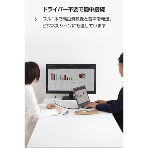 USB−C HDMI 変換ケーブル 1m ブラック