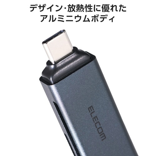 USB−C カードリーダー 高速転送 ブラック