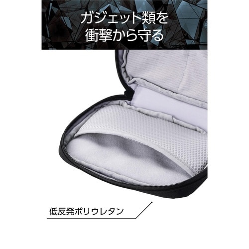 ガジェットポーチ 小型 軽量 ブラック