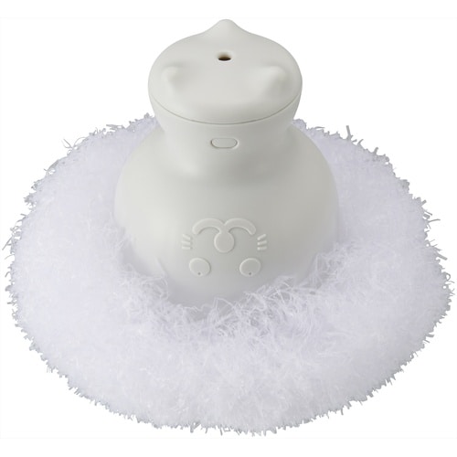 バスボン 洗面台ポンポン持ち手付 ホワイト