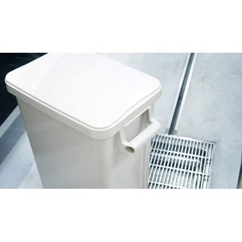 抗菌ペール 角45型(脚付き) ライトグレー