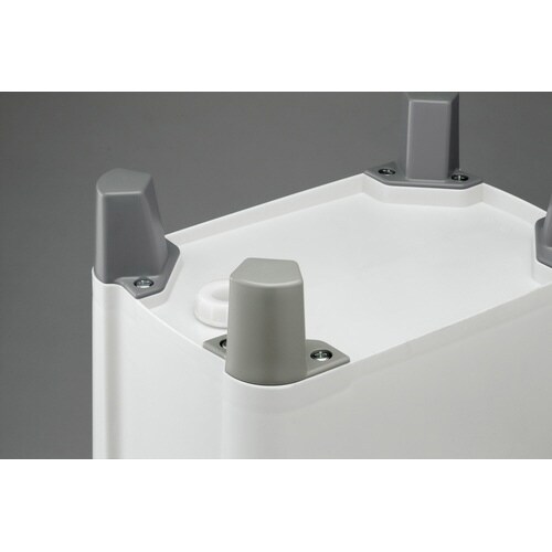 抗菌ペール 角45型(脚付き) ライトグレー