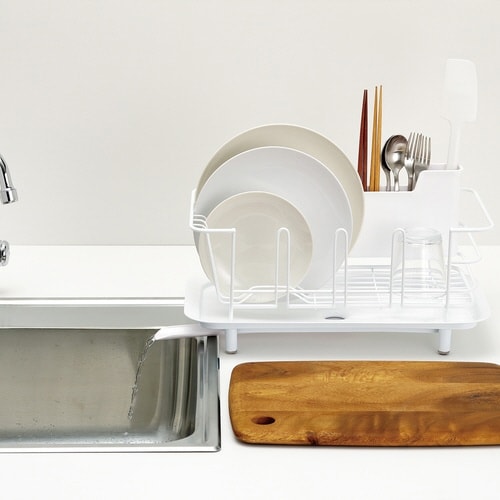 H&H ディッシュドレイナー スリム ブルー