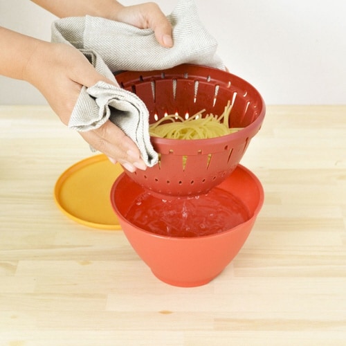 リベラリスタ ボール・コランダーセット L レッド