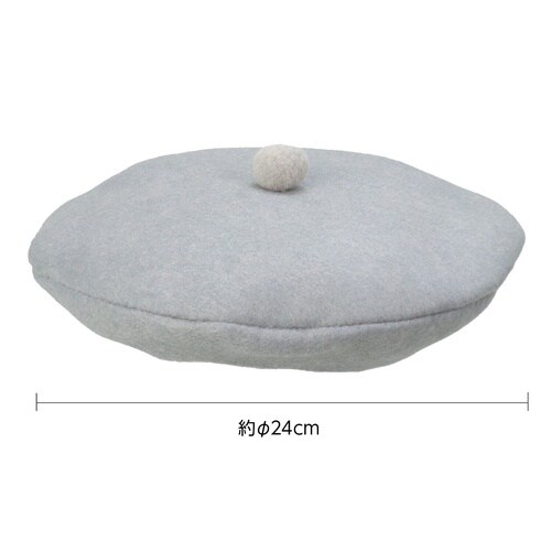 フェルトベレー帽子 グレー