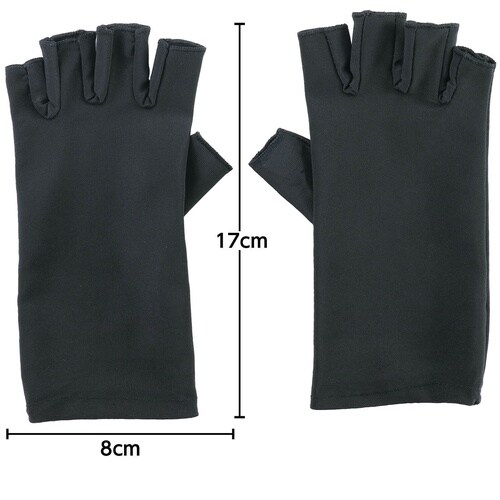 冷感手袋 ブラック