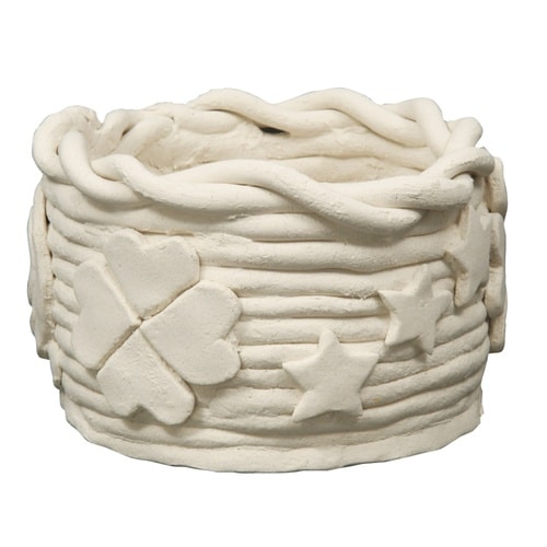 素焼調ねんど 白 350g ヘラ付(60646)