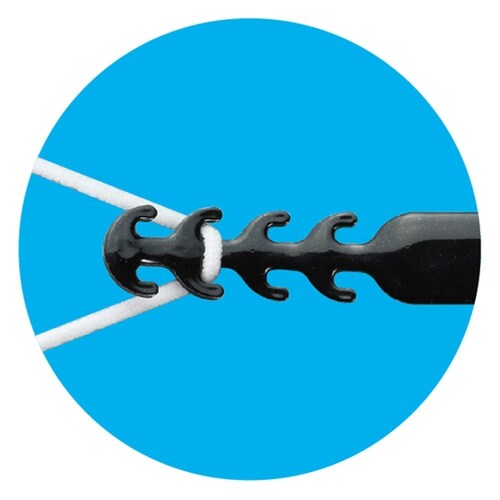 耳が痛くなりにくいマスクストラップ(黒) 10個組