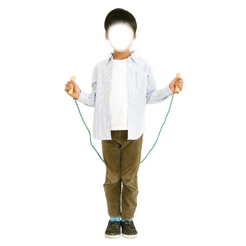 カラー木柄なわとび 4色×2本組