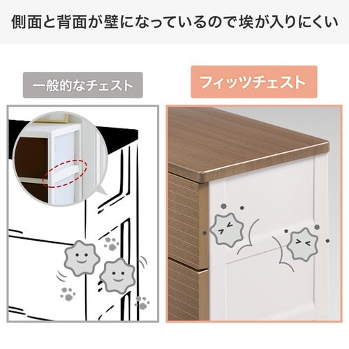 フィッツチェスト ウッド 6507 BR